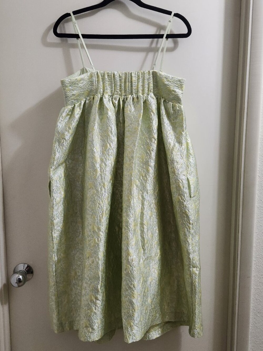 ANTHROPOLOGIE Mare Mare Square-Neck Babydoll Midi Dress - Picture 3 of 15